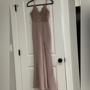 Cute mauve colored prom dress , worn one time